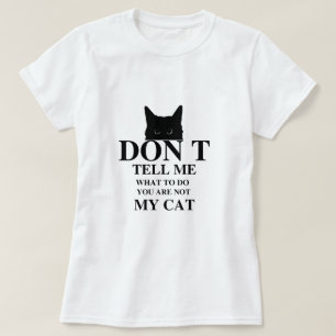 Lustiges Design für Katzen-Text Spielbare Umrand T-Shirt