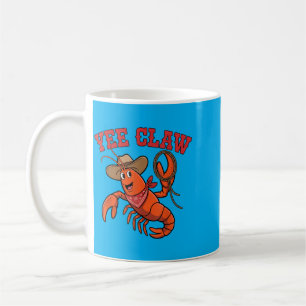 Lustiges Design für Seafood mit Yee Claw Cowboy Hu Kaffeetasse