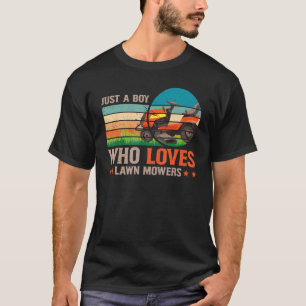 Lustiges Design Gartenshirt Liebt einfach Rasenmäh T-Shirt