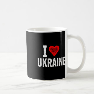 Lustiges Design Retro Ich liebe die Ukraine mit ei Kaffeetasse