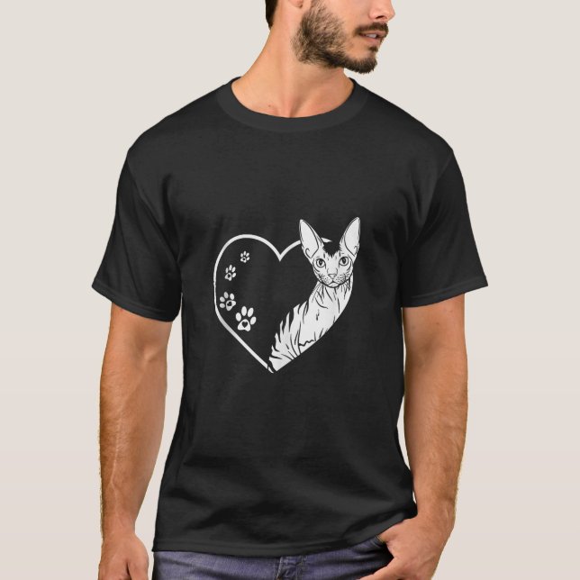 Lustiges Devon Rex Pixie Katzen Design für Katzenl T-Shirt (Vorderseite)