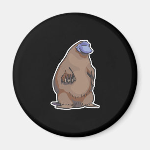 Lustiges dickes Schnabeltier Magnet