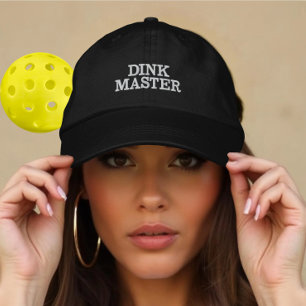 Lustiges Dink Master Geschenk für Pickleball Spiel Bestickte Baseballkappe