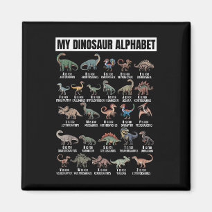 Lustiges Dinosaurier Alphabet Abc Für Jungen Dino Magnet