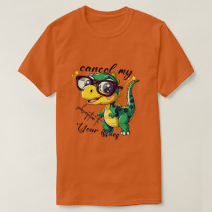 Lustiges Dinosaurier T-Shirt – "Kündige mein Abonn
