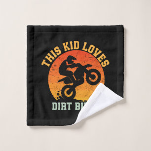 Lustiges Dirtbike für Kinder Waschlappen