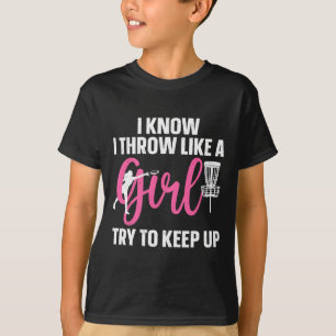Lustiges Disc-Golf-Design für Mädchen Frauen Disc  T-Shirt