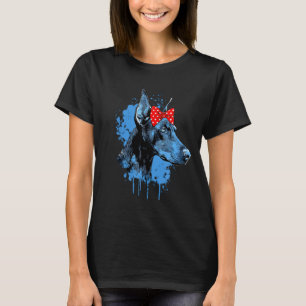 Lustiges Dobermann-Design für Hunde-Liebhaber zum T-Shirt