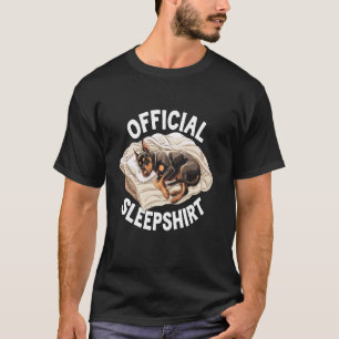 Lustiges Dobermann Pinscher Offizielles Schlafshir T-Shirt