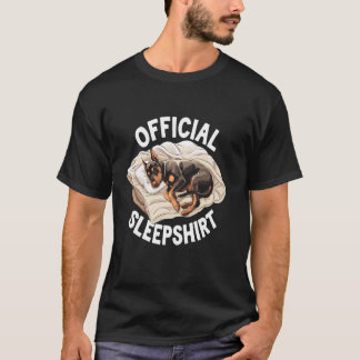Lustiges Dobermann Pinscher Offizielles Schlafshir T-Shirt