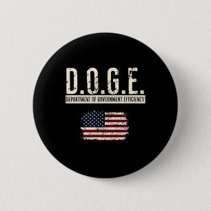 Lustiges Doge-Ministerium für Regierungseffizienz- Button