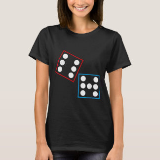 Lustiges Domino Sechs Sieben Meme 67 Dominos Mathe T-Shirt