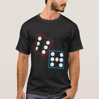 Lustiges Domino Sechs Sieben Meme 67 Dominos Mathe T-Shirt