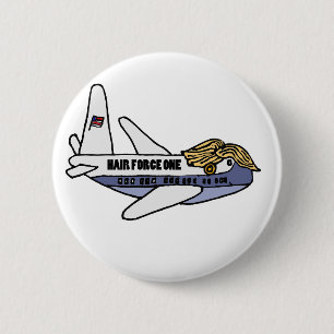 Lustiges Donald Trumppräsidentenflugzeug Button