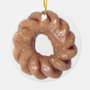 Lustiges Donut-Ornament Keramik Ornament