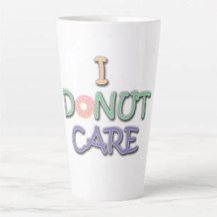 Lustiges Donut-Wortspiel-Schriftdesign Ist mir ega Milchtasse