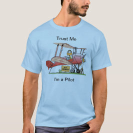 Lustiges Doppeldecker-PilotShirt T-Shirt