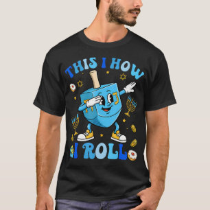 Lustiges Dreidel Dabbing Chanukka-Shirt Menora Cha T-Shirt
