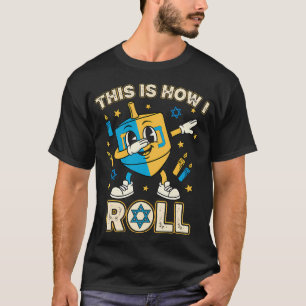 Lustiges Dreidel Dabbing Chanukka-Shirt Menora Cha T-Shirt