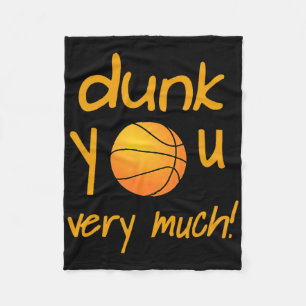Lustiges Dunk You Very Much Sketll Sommercamp Spor Fleecedecke