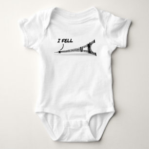 Lustiges Eiffelturm-Wortspiel Baby Strampler