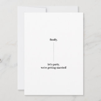 Lustiges Eigenartiges Design Save the Date Hochzei Einladung