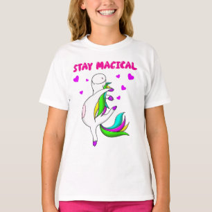 LUSTIGES EINHORN Bleib magisch T-Shirt