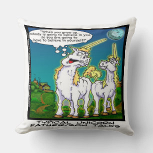 Lustiges Einhorn Kuscheldecke Großer Baumwoll-Kiss Kissen