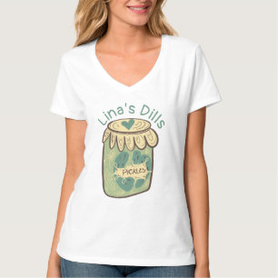 Lustiges Einmachglas Dillgurken Grünes Essen Liebh T-Shirt