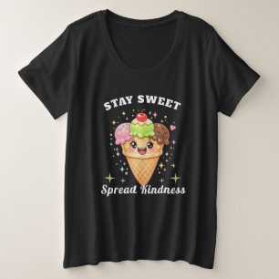lustiges Eis Große Größe T-Shirt