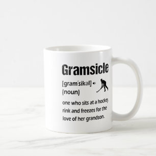 Lustiges Eis-Hockey-Oma-Sicle-Definition Kaffeetasse