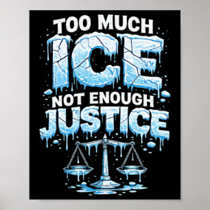 Lustiges Eis-Shirt Abschaffen Eis Trump Meme Poster