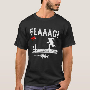 Lustiges Eisangeln FLAAAG Tip-Up Winter Fischer H T-Shirt