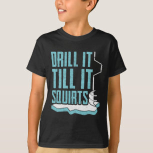 Lustiges Eisangler-Design für Männer Frauen Eis-An T-Shirt