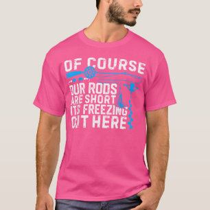 Lustiges Eisangler-Witz-Sport Kurzruten Winterange T-Shirt