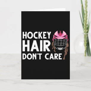 Lustiges Eishockey-Design für Frauen Mädchen Eisho Karte