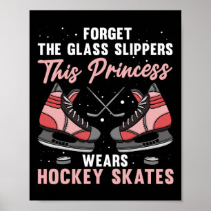Lustiges Eishockey-Design für Mädchen Frauen Eisho Poster