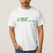 Lustiges "Energiesparmodus" Grafik-T-Shirt