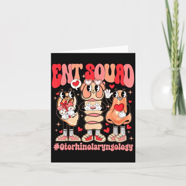 Lustiges Ent-Squad Otolaryngologe Ent Valentinstag Karte (Vorderseite)