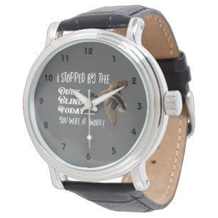 Lustiges Enten-Jagd-Stockenten-Arbeits-Sport-Zitat Armbanduhr