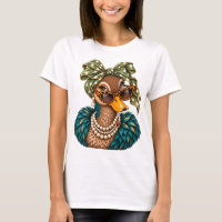 Lustiges Enten-Shirt, Glamouröses Enten-Grafik-T-S