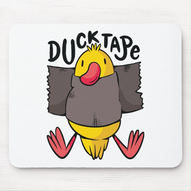 Lustiges Entenklebeband Mousepad (Vorne)