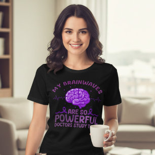 Lustiges Epilepsie-Bewusstseinsgeschenk mit Hirnwe Tri-Blend Shirt