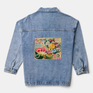 Lustiges Erbstück-Samenpaket für Gärtner Jeansjacke