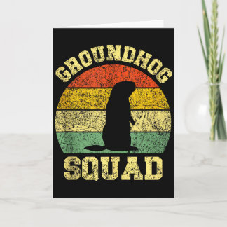 Lustiges Erdhörnchen-Squad-Design Froher Erdhörnch Karte