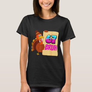 Lustiges Erntedankfest 67 Baseball Drip Gackernde T-Shirt