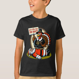 Lustiges Erntedankfest Warte Deine Runde Dicker Ju T-Shirt