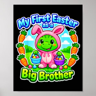 Lustiges erstes Ostern als großer Bruder süßes Ost Poster