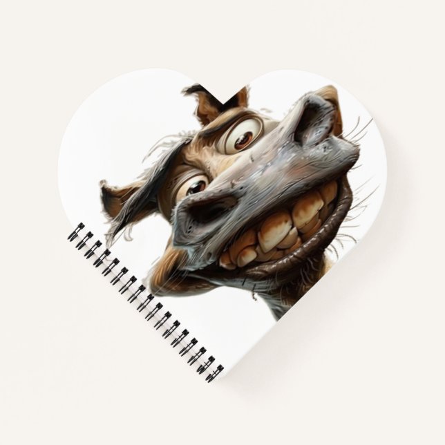 lustiges Eselkunstdesign Notizbuch (Vorderseite)