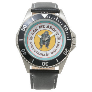 Lustiges Evolution Biologie Meme Nerd Humor Gesche Armbanduhr